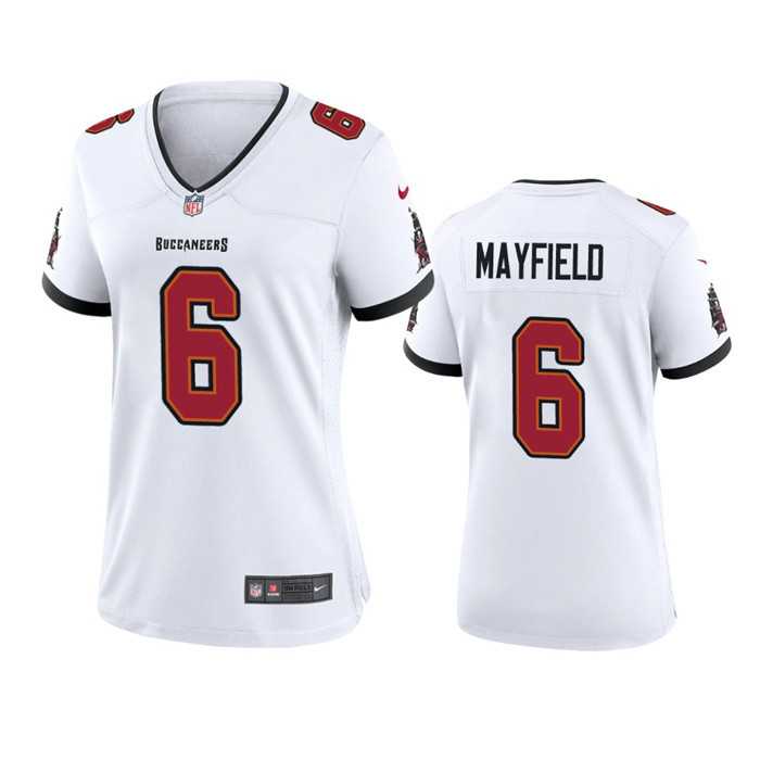 Women's Tampa Bay Buccanee #6 Baker Mayfield White Stitched Game Jersey(Run Small) Dzhi,We sell and wholesale Women's Tampa Bay Buccanee #6 Baker Mayfield White Stitched Game Jersey(Run Small) Dzhi on line form chian!
